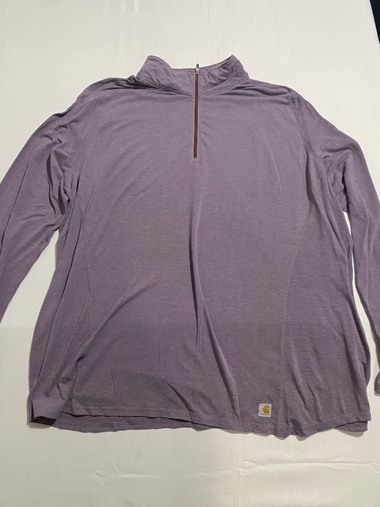 Carhartt Tops - Women’s Carhartt Force 1/4 Zip Pullover, XXL Purple Heather